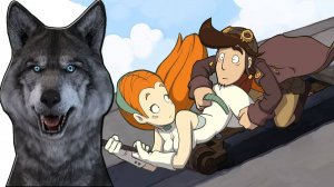 Прохождение игры Goodbye Deponia ГОВОРЯЩИЙ ВОЛК играет ВИДЕО для ДЕТЕЙ #02