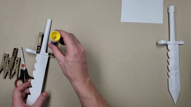 Как сделать штык-нож М9 своими руками из бумаги А4