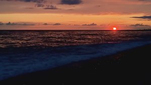 Закат на пляже