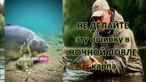 🤓 НЕ ДЕЛАЙТЕ эту ошибку в НОЧНОЙ ЛОВЛЕ карпа ☝️