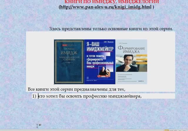Книги по имиджу проф. А.Панасюка