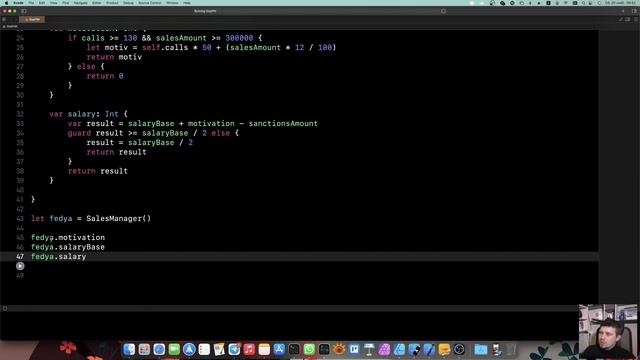 ООП на Swift. Урок 2: Свойства - основы программирования Xcode Swift iOS Apple разработка ПО iPhone