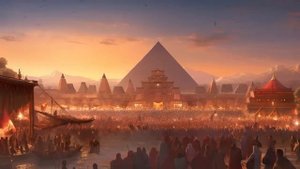 Акиту - Древнее фэнтезийное путешествие в мир песков и солнца, фоновая музыка для отдыха