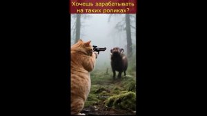 Кот и львята