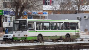Автобус ЛиАЗ-5256.45 (Н 603 НК 22). Двухдверный самопал. Покатушки по Барнаулу.