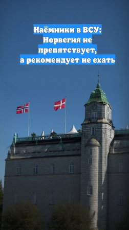 Наёмники в ВСУ: Норвегия не препятствует, а рекомендует не ехать