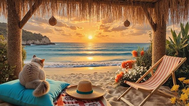 Relax at the Beach with Chill Cumbia Vibes Caribbean Sunset Music