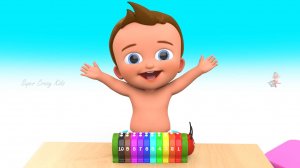 Caterpillar Wooden Toy Hammer Balls 3D ｜ Learn Colors for Children with Baby Kids Educational Toys