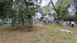 День йоги в сквере Карамзина. Массовость.