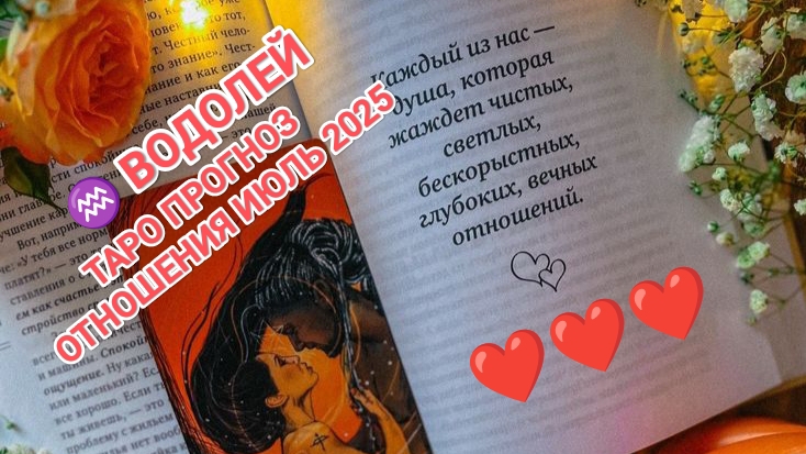 ♒ ВОДОЛЕЙ ❤️ ТАРО ПРОГНОЗ ОТНОШЕНИЯ ИЮЛЬ 2025❤️