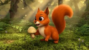 🐿 Белочка сушит орешки ｜ Весёлая песенка про запасы и