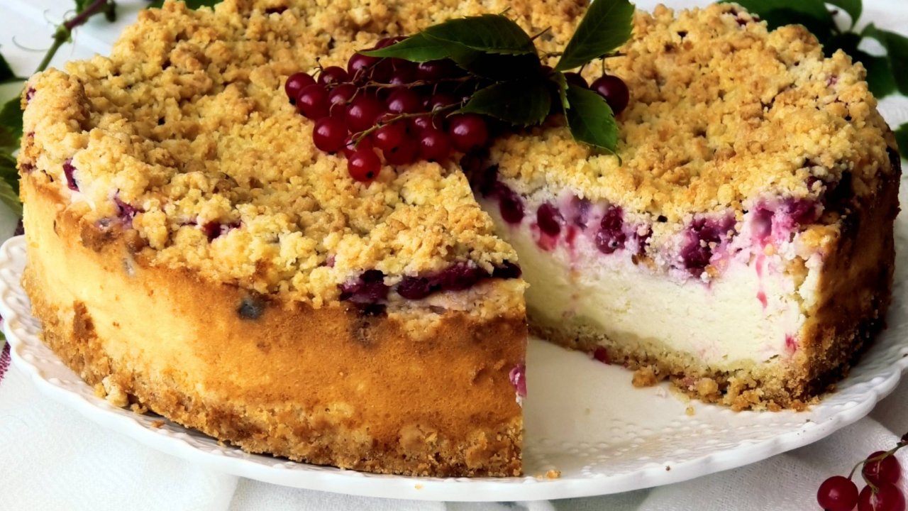 Летний пирог с красной смородиной!