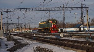 Тепловоз ТЭМ2-1550. Самый старый тепловоз.