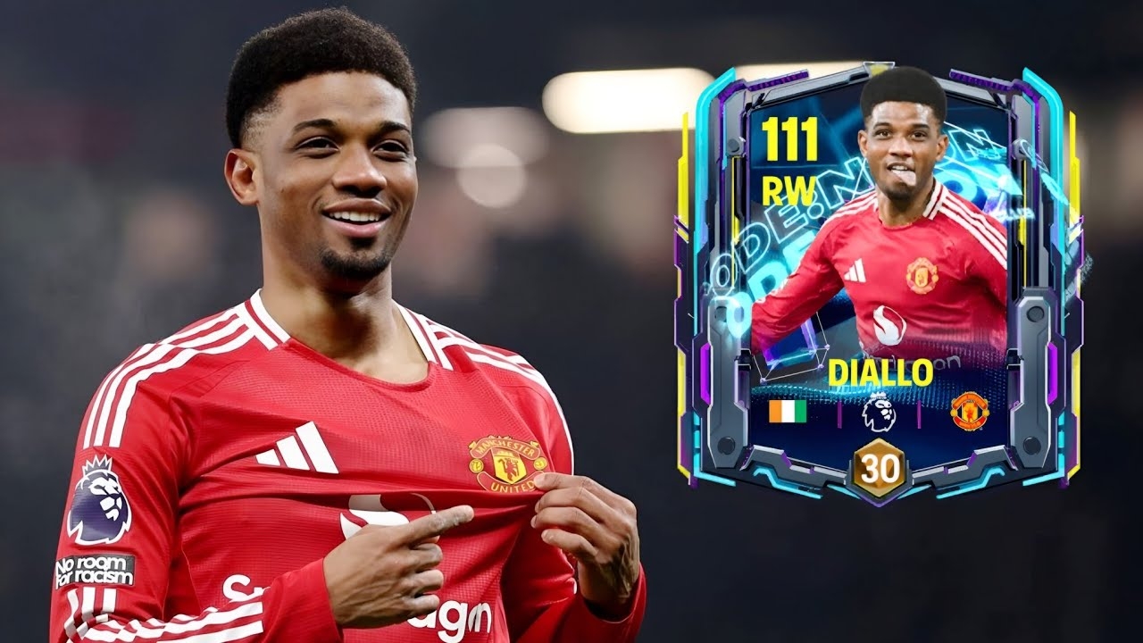 ОБЗОР НА AMAD DIALLO "NEON" 106 RW В FC MOBILE смотреть онлайн