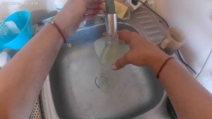 Зацвела вода в бутылке.Попытка очистить.
