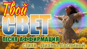 ТВОЯ ДУША ПРИШЛА СЮДА СВЕТИТЬ ✨ Песня-Аффирмация | Стихи Дианы Ласпиной | Пой Свою Реальность