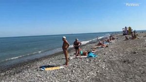 Сочи Адлер пляж Мандарин сегодня 29 июня 2025. Какая погода в Адлере сейчас, обстановка на пляже