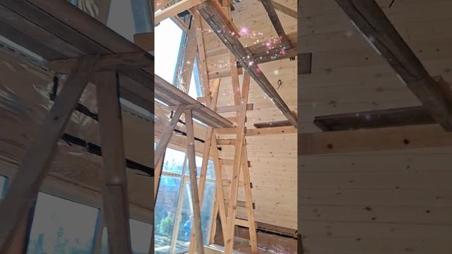 1000027683.mp4 (Собака наблюдает за креплением имитации бруса внутри дома А-фрейм)