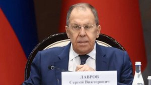 С.В. Лавров с Министром иностранных дел Киргизии Ж.М.Кулубаевым в расширенном составе, 29 июня 2025