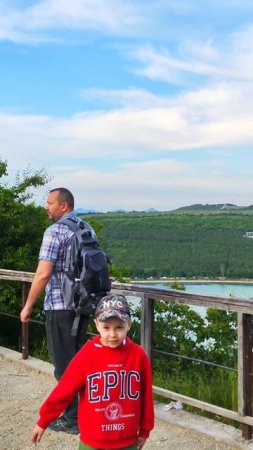 Смотровая на озеро Абрау Дюрсо #природа #дуб #краснодарскийкрай