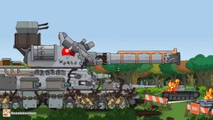 HomeAnimations – Мультики про танки  Прорыв сухопутного крейсера "Landkreuzer p1500" к Москве - Муль