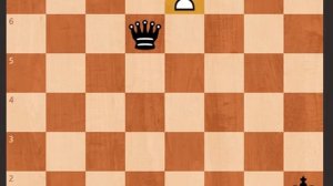 Покажу, как остановить 1 ферзем превращающуюся пешку с королем