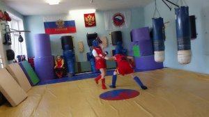 ушу-саньда.турнир Спасибо Деду за Победу Лимененко Валерия и Харитонов Денис 10-11лет тренер Г.В.Ил