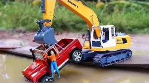 Помощь экскаватору Грузовик Автомобильные игрушки для детей Вилочный кран Сверхмощная помощь в букси
