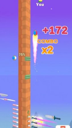 Метание ножей в Ball Up - Knife Racing