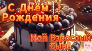 Трогательное, душевное поздравление с днем рождения сыну от мамы