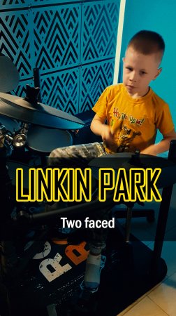 🔥 Кавер на LINKIN PARK от 7-ЛЕТНЕГО барабанщика! | Two Faced | Vadim VS Drums #кавер  #linkinpark