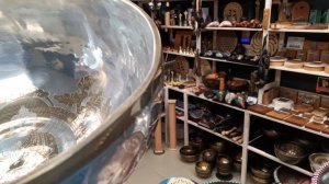 Кованая поющая чаша Buddha Moon Silver ( 20см, нота: Фа #, 185 Гц ) / Singing Bowl / shamanic.mosco