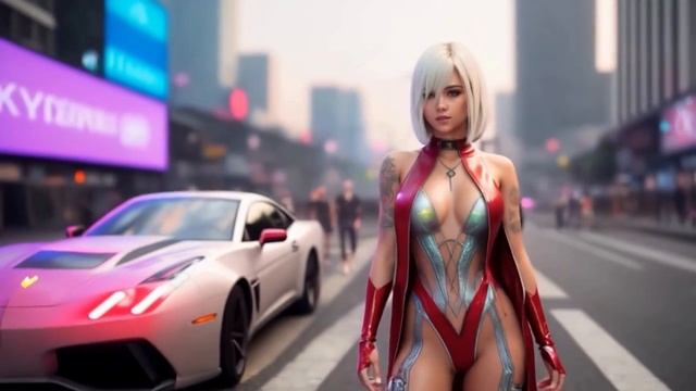 Synthetic Dreams ║ SynthWave ║ (4K Video AI Visuals with Original Music)