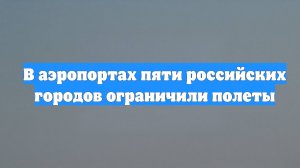 В аэропортах пяти российских городов ограничили полеты