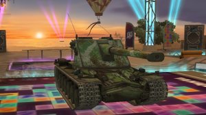 Первый бой на тт 10лвл Kranvagn! Tanks Blitz! Не реплей!
