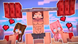 Джей Джей и Сестра - Пляжные игры | Майнкрафт мультфильм