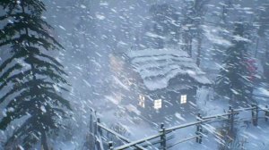 Невероятно сильная метель для сна, 5 часов снежной бури. Звуки ветра для сна на черном экране