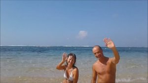 Купаемся на пляже Гегер. Нуса Дуа, Бали.