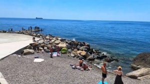 Крым Ялта пляж Ковёр и Массандровский сегодня 29 июня 2025. Море и погода в Крыму сейчас. Обстановка