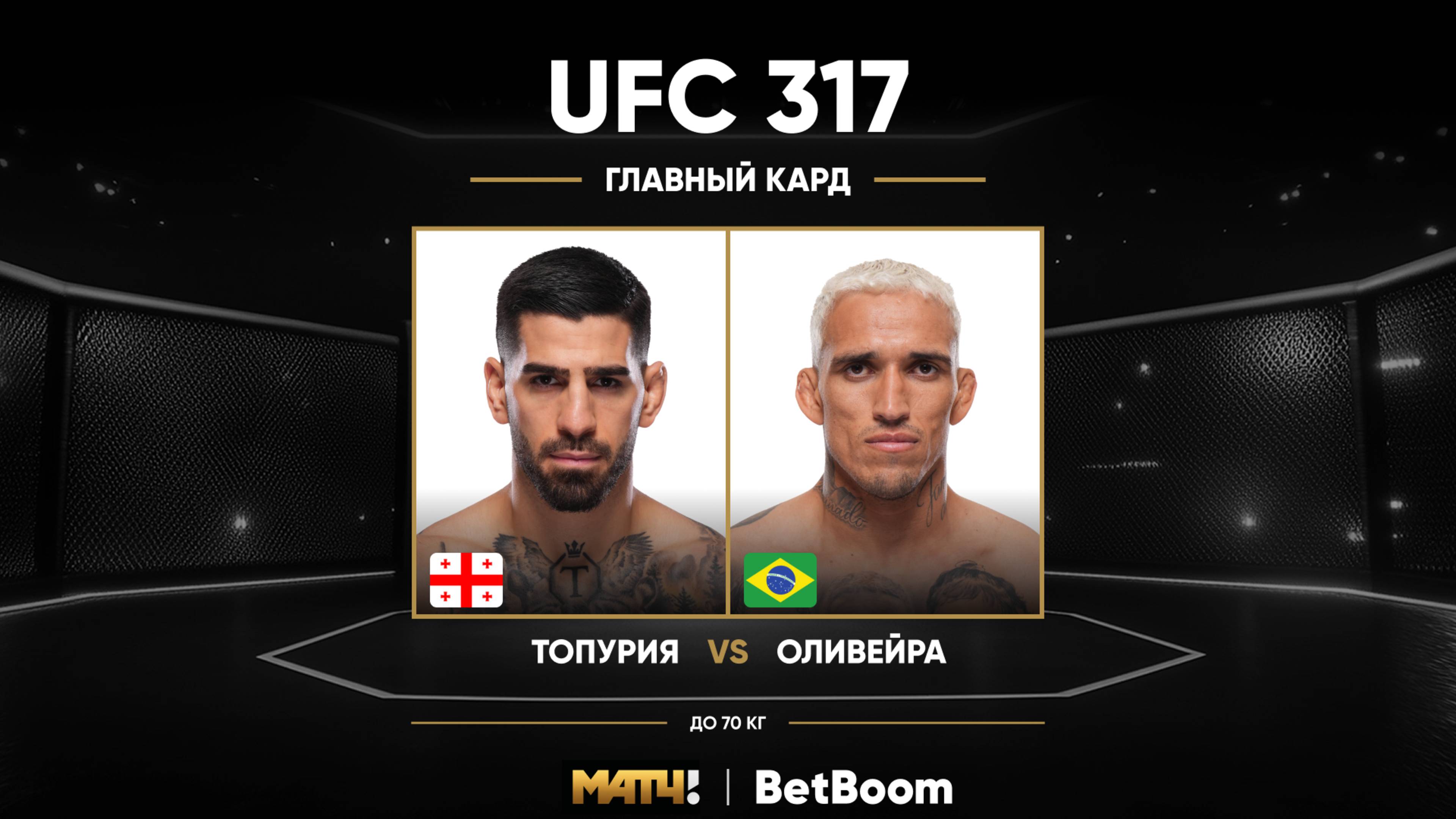 Илия Топурия против Чарльза Оливейры (видео). UFC 317
