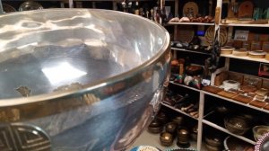 Кованая поющая чаша Buddha Moon Silver ( 18 см, нота: Ля, 220 Гц ) / Singing Bowl / shamanic.moscow