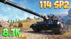 114 SP2 - 7 Фрагов 8.7K Урона - Первая отметка! - Мир Танков