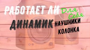 Как проверить динамик на работоспособность Проверка динамика Проверка наушников Без приборов