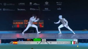 Фехтование. Рапира. Чемпионат Европы 2025 - Llavador Carlos Испания vs Bianchi Gulihaume Италия.mp4