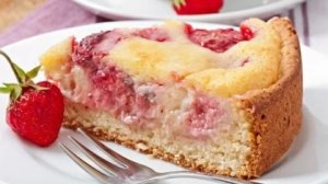 Клубничный пирог самый вкусный рецепт.Пирог с клубникой