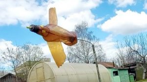 Ветряк для отпугивания птиц🦅 и кротов своими руками