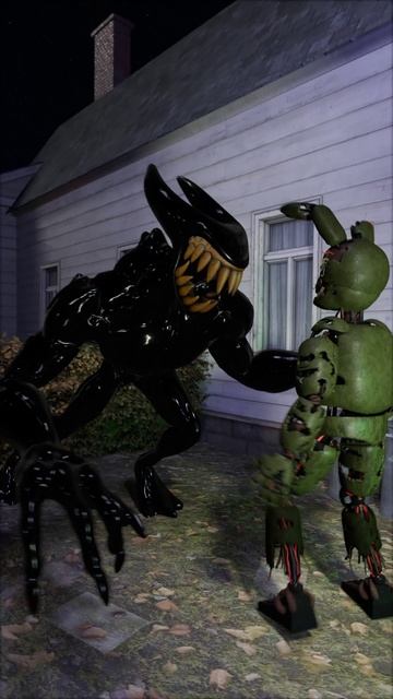 [FNAF SFM] Зеркальное измерение - Чернильный Демон напал на Спрингтрапа и Той Бонни (Влог 23)