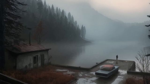Ｌａｔｅ　Ａｕｔｕｍｎ　４ Silent Hill Inspired Ambient Music with Rain Sounds  4 Hour Ambience