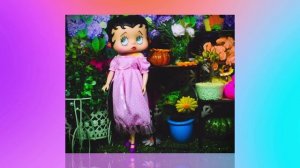 Кукла Бетти-Буп, Betty-Boop, doll-1_6, 12-inch, vintage-doll, 1986, big-head, зеленые-глаза, молдиро