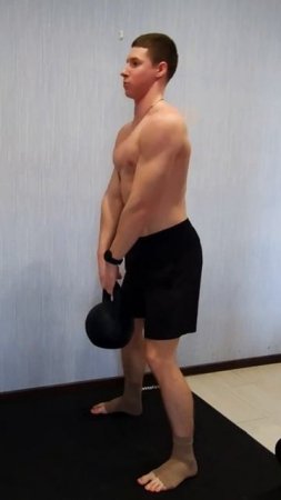 Тренируюсь с гирей 24кг!